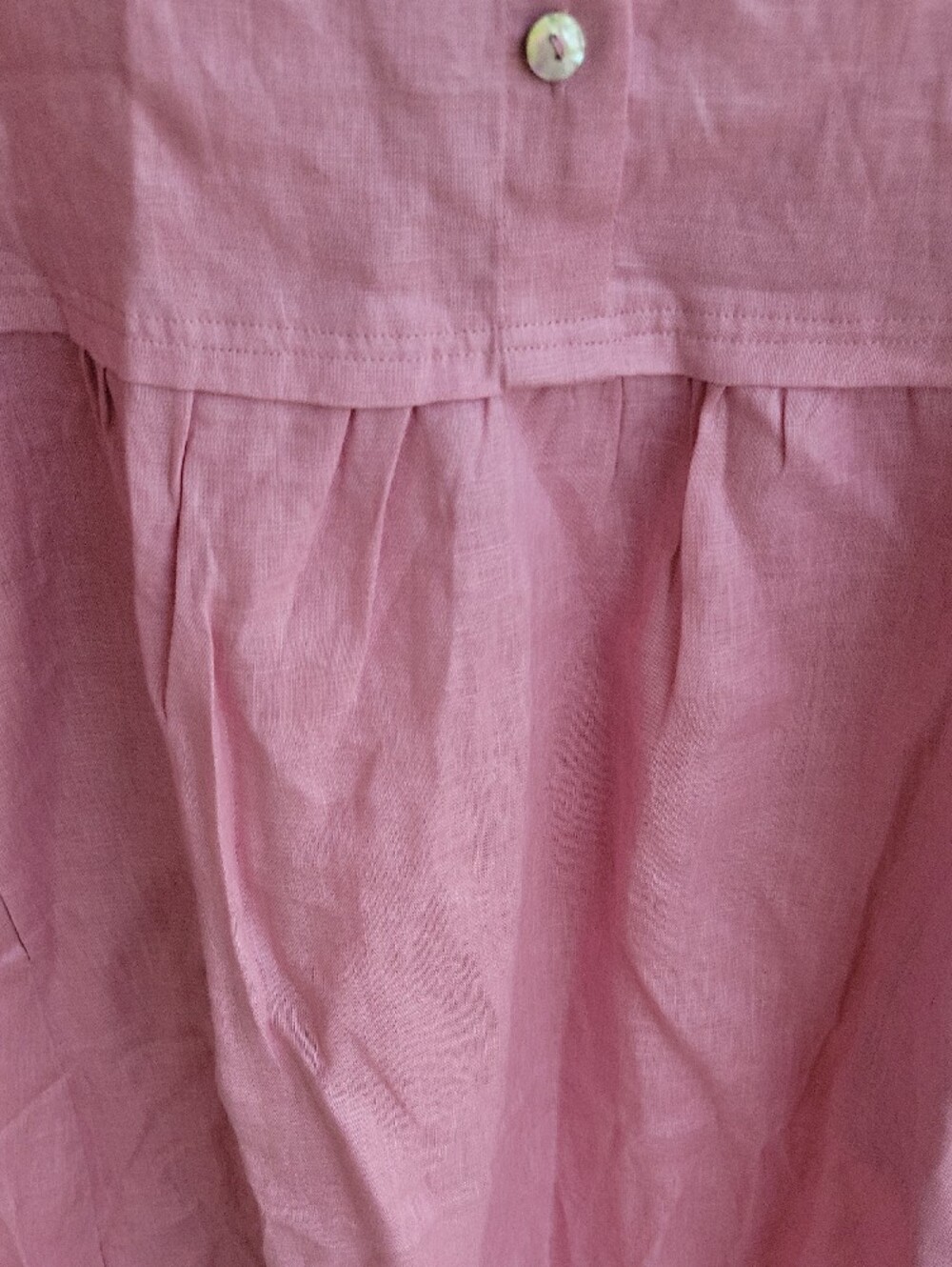 Linen Midi Dress in Dusty Pink - LINTICO - Picture 5 of 10